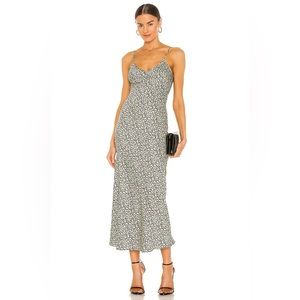 ALL SAINTS Bryony Ditsy Maxi Midi Dress Size 10